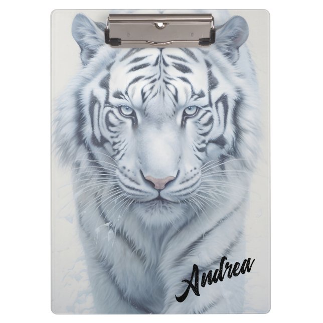 Carpeta De Pinza Tigre blanco (Anverso)