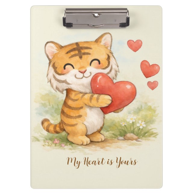 Carpeta De Pinza Tigre de San Valentín (Anverso)