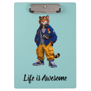 Carpeta De Pinza Tigre Genial en Arte de Ropa Urbana - Tigre de Est