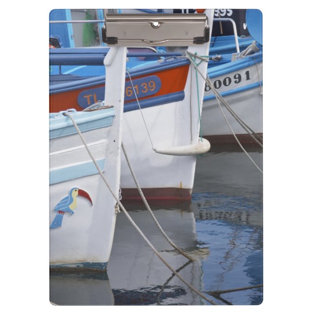 Carpeta De Pinza Típicos barcos de pesca provenzales pintados en 2 (Anverso)