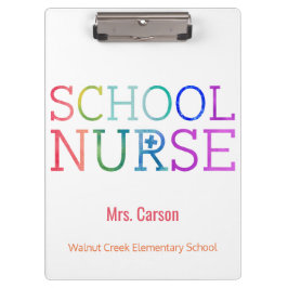 Carpeta De Pinza Tipografía de la acuarela de la enfermera de la