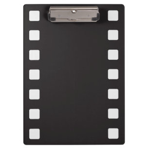 Carpeta De Pinza Tira de película de 35 mm Blanco y negro