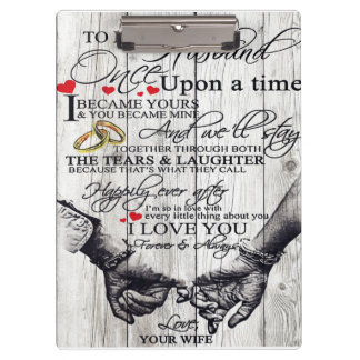 Carpeta De Pinza To My Husband Letter, Love Quotes Gift