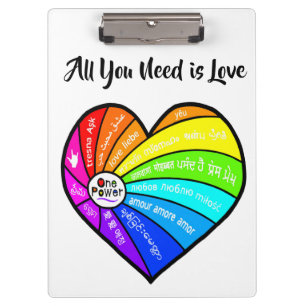 Carpeta De Pinza Todo lo que necesitas es amor