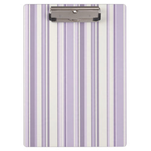 Carpeta De Pinza Tonos de lavanda Suaves rayas de marfil