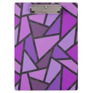 Carpeta De Pinza Tonos de vidrio manchado de color púrpura