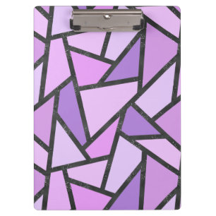 Carpeta De Pinza Tonos de vidrio manchado de lilas