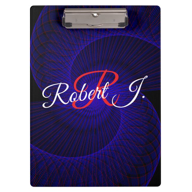 Carpeta De Pinza Top Down Dual Funnel Geometric Clipboard (Anverso)