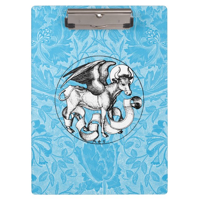 Carpeta De Pinza Toro alado del Emblema de San Lucas del siglo XV (Anverso)