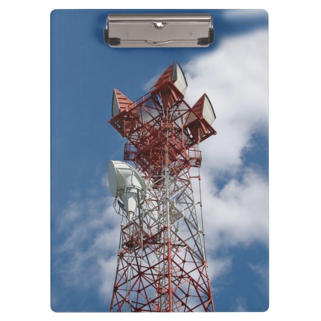Carpeta De Pinza Torre de telecomunicaciones de microondas (Anverso)