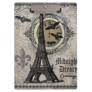 Carpeta De Pinza torre Eiffel de halloween francesa moderna
