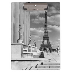 Carpeta De Pinza Torre Eiffel palacio Chaillot Francia París vintag