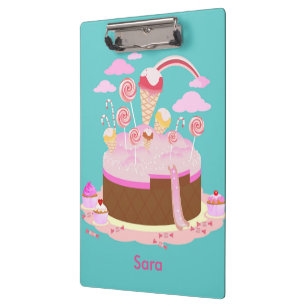 Carpeta De Pinza Torta de dulce y chocolate para la fiesta de cumpl