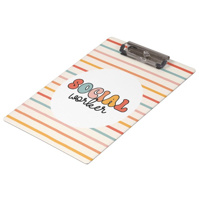 Carpeta De Pinza Trabajador social retro (Angular)