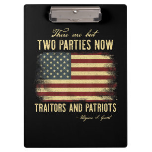 Carpeta De Pinza Traidores y Patriotas