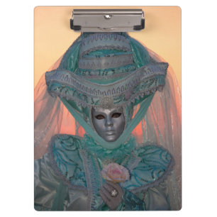 Carpeta De Pinza Traje de Carnaval Azul, Venecia
