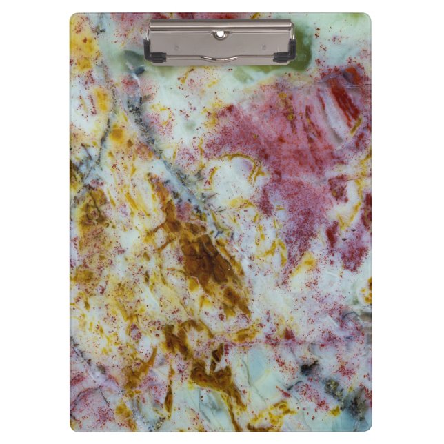 Carpeta De Pinza Trama de Opalita Verde Australiano (Anverso)