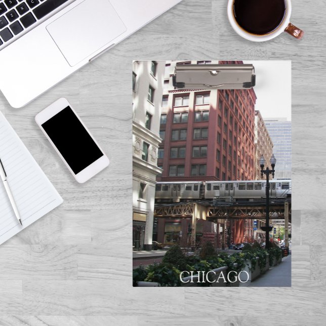 Carpeta De Pinza Tren en bucle elevado de Chicago (In Situ)