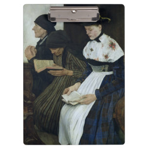 Carpeta De Pinza Tres mujeres en la iglesia, 1882