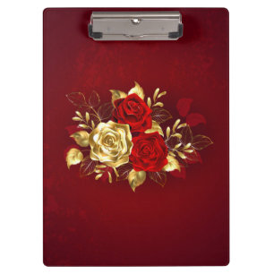 Carpeta De Pinza Tres Rosas Joyas