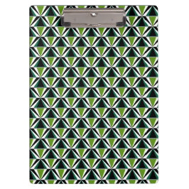 Carpeta De Pinza Triángulos verdes