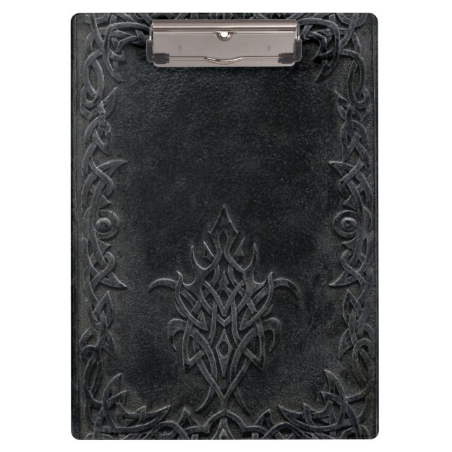 Carpeta De Pinza Tribal negra caída (Anverso)