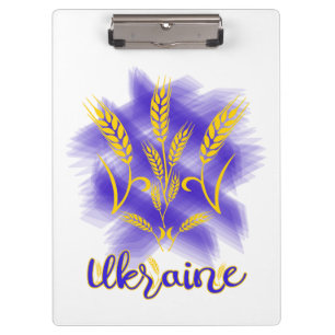 Carpeta De Pinza Tridente ucraniano hecho de oído de trigo