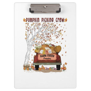 Carpeta De Pinza Tripulación de calabaza