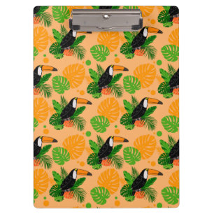 Carpeta De Pinza Trópico Toucan Bird Seamless Pattern