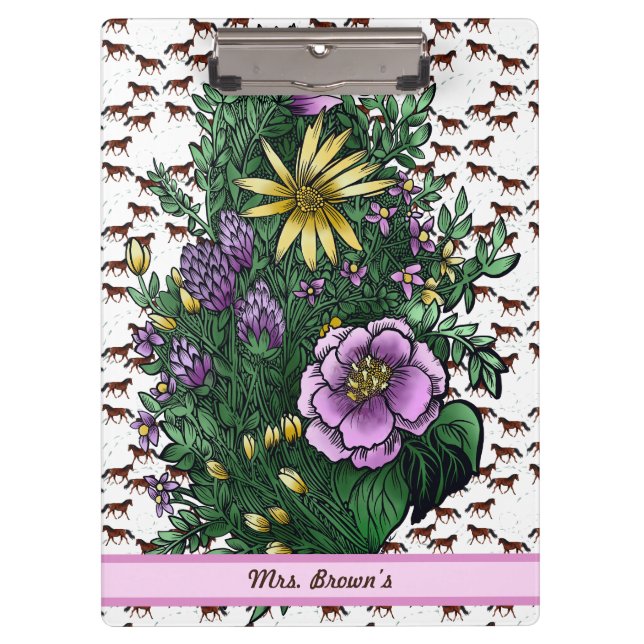 Carpeta De Pinza Trotando para enseñar maestro  (Anverso)