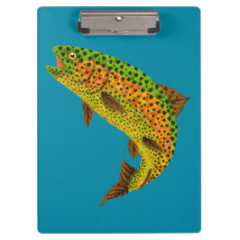 Carpeta De Pinza Trucha arco iris de hoja de lápiz 1