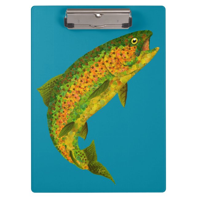 Carpeta De Pinza Trucha arco iris de hoja de lápiz 4 (Anverso)