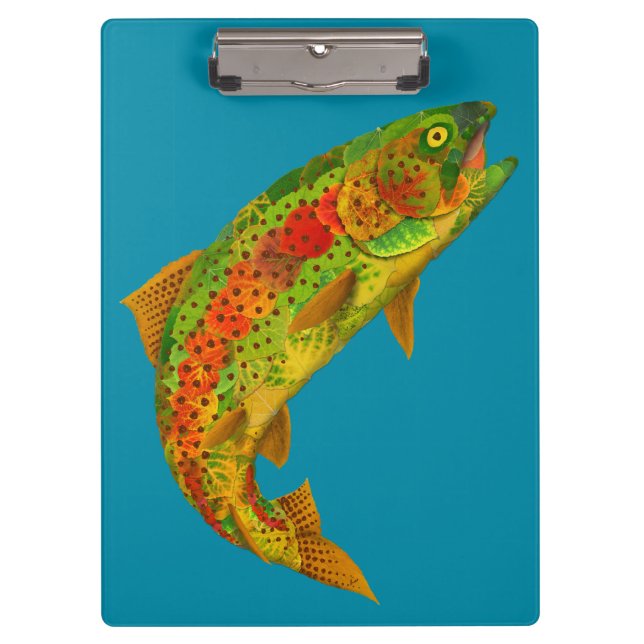 Carpeta De Pinza Trucha arco iris de hoja de lápiz 5 (Anverso)