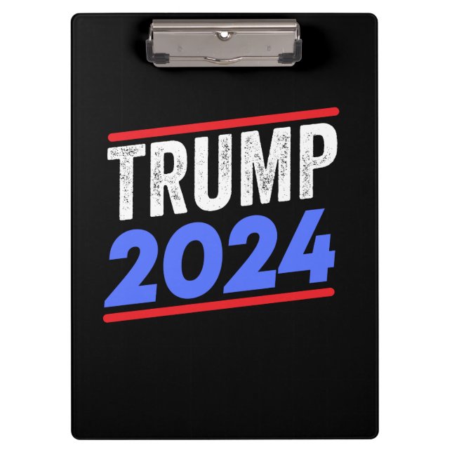 Carpeta De Pinza Trump 2024 para la elección del presidente Donald  (Anverso)