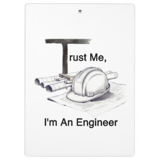 Carpeta De Pinza Trust Me I'm An Engineer Professional Clipboard