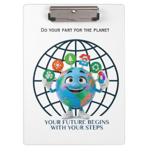 Carpeta De Pinza Tu Futuro Tus Pasos Día de la Tierra Sostenibilida