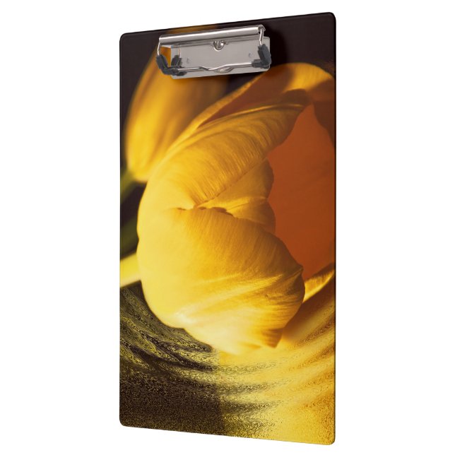 Carpeta De Pinza Tulipán amarillo romántico (Izquierda)