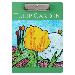 Carpeta De Pinza Tulipán en jardín