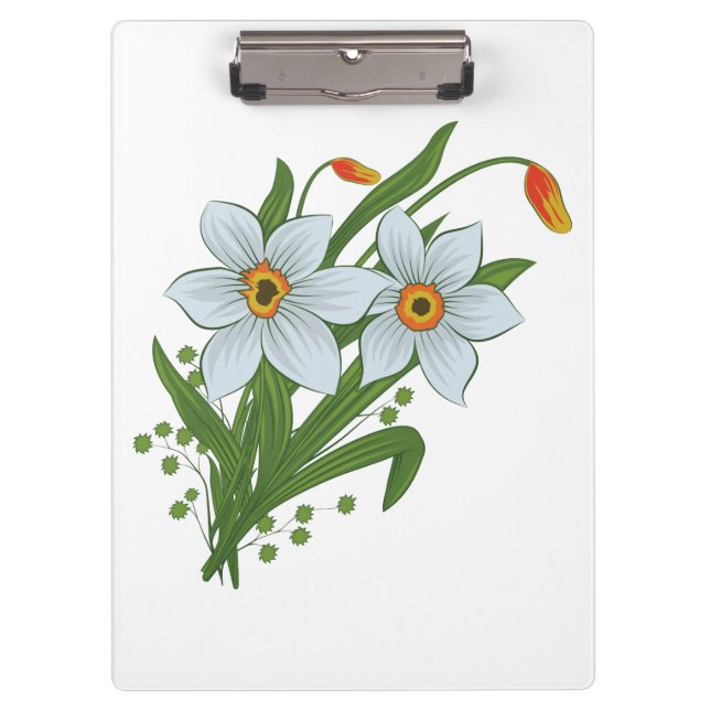 Carpeta De Pinza Tulipanes y Flores de Narcisos (Anverso)