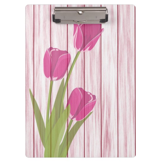 Carpeta De Pinza Tulips Clipboard (Anverso)