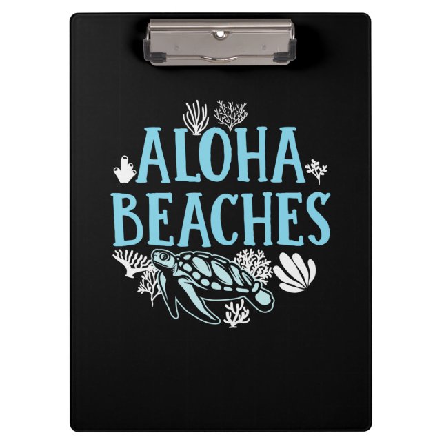 Carpeta De Pinza Turtle Lover | Playas de Aloha (Anverso)