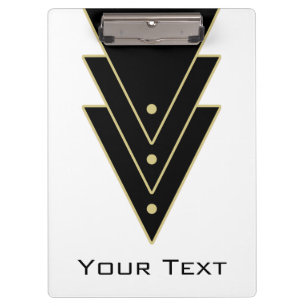Carpeta De Pinza Tuxedo Art Deco moderno