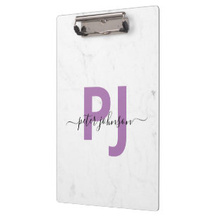 Carpeta De Pinza Un compañero de escritura elegante de mármol blanc