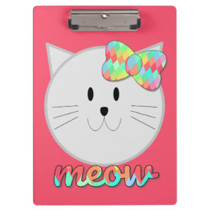 Carpeta De Pinza Un gato lindo se muele el arcoiris a los niños Pur