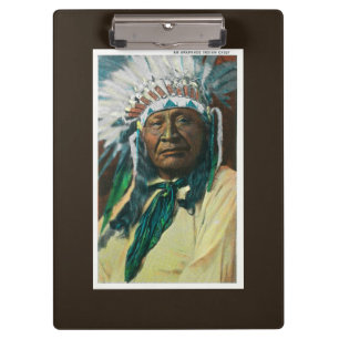 Carpeta De Pinza Un jefe indio PortraitColorado del Arapahoe