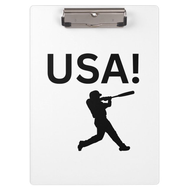 Carpeta De Pinza Un jugador de béisbol de EE.UU. usa el punto como  (Anverso)