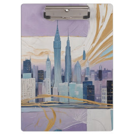 Carpeta De Pinza Un paisaje urbano lunar