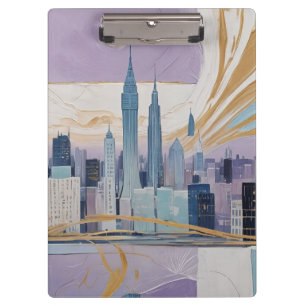 Carpeta De Pinza Un paisaje urbano lunar