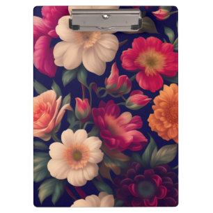 Carpeta De Pinza Un papel pintado con un patrón floral