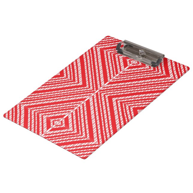 Carpeta De Pinza Un patrón simétrico con rojo, naranja y p (Angular)